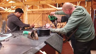 How to weld the plastic planks of the Dutch werkboot?