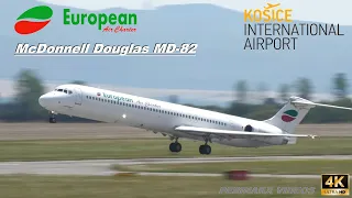 MD-82 European Air Charter 🇧🇬 ▲ Košice International Airport ▲ Landing, Take off + ATC