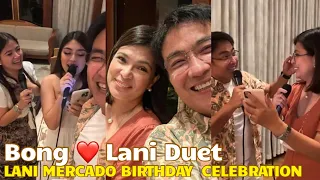 BONG at LANI Duet songs | Lani Mercado Birthday Celebration ang saya
