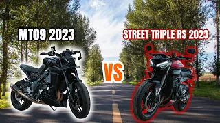 COMPARATIF MT09 2023 VS STREET TRIPLE RS 2023