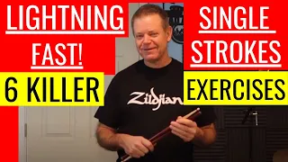 Lightning Fast Single Stroke Roll - 6 Killer Exercises!😁