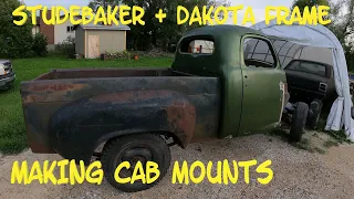 1952 Studebaker 2R5 Truck, Dodge Dakota Frame Swap, Cab Mount Fabrication.  Hot Rod 1/2 Ton.