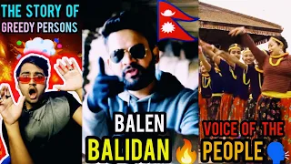 INDIAN RAPPER REACTS TO NEPALI HIP-HOP ARTIST 🇮🇳🇳🇵❤️|  BALEN - BALIDAN REACTION 🤯🔥💯💯| TRENDING 👽🔥