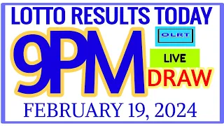 Lotto Results Today 9pm DRAW February 19, 2024 swertres results