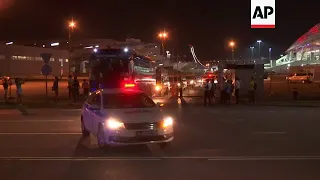 Uruguay leave Sochi stadium after knocking out Portugal