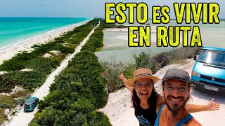 The WILDEST ROUTE in southern Mexico 🦩FLAMINGOS and PINK LAGOON 👉🏽From las Coloradas to Cuyo  S3-E15