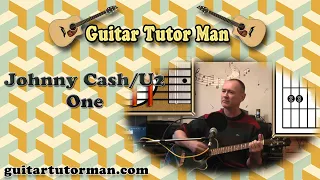 One - Johnny Cash / U2 - Acoustic Guitar Lesson