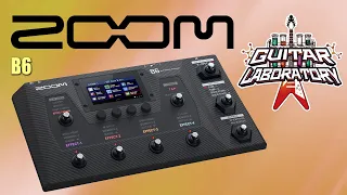 Процессор эффектов для бас-гитары Zoom B6 (импульсы, драм-машинка и лупер)