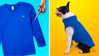 17 MELHORES DICAS E TRUQUES DE COSTURA PARA FAZER ROUPAS E ACESSÓRIOS FÁCEIS PARA CACHORROS E GATOS