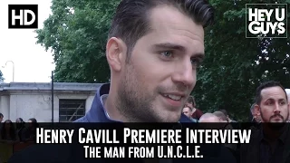 Henry Cavill Interview - Man from UNCLE Premiere