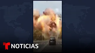 Segundo día de ataques rusos a objetivos civiles en Ucrania #Shorts | Noticias Telemundo