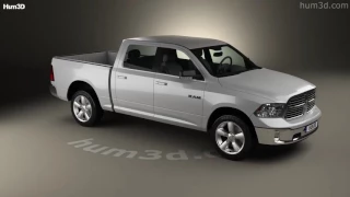 Dodge Ram 1500 Crew Cab Big Horn 2017 3D model by Hum3D.com