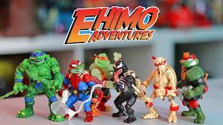 TMNT Custom Masterpieces by Ehimo Adventures! TMNT MASHUPS TOY REVIEW