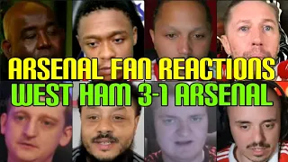 ARSENAL FANS REACTION TO WEST HAM 3-1 ARSENAL | FANS CHANNEL