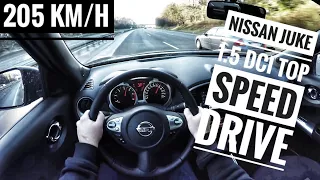 Nissan Juke 1.5 dCI (2017) - POV on german Autobahn - Top Speed Drive