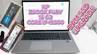 HP ZBook FURY 16 G9 i7 12800 RAM SSD Installation Tutorial | 62U32EA | Unboxing!!!