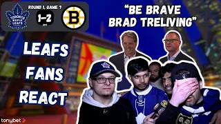 CAN'T Run This SH*T Back | INSTANT Reaction | Leafs Fans React (TOR 1-2 BOS, Game 7) |