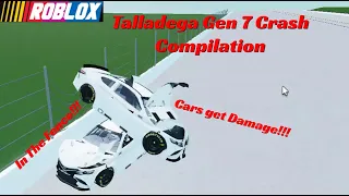 Talladega Gen 7 Crash Compilation | (Ft. xzing25 & KrazyKaid) | Roblox Nascar