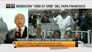 Bendición "Urbi et Orbi" ante más de 150.000 personas. Directo Antonio Pelayo. Mediodía 20/04/14