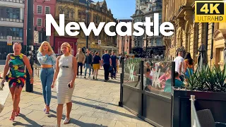 Summer walk in Newcastle upon Tyne. 4K