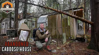 Abandoned Waterfront Caboose House Hidden in the Woods!