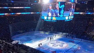 Toronto Maple Leafs 2019-2020 roster and John Tavares CAPTAIN reveal | In-arena presentation