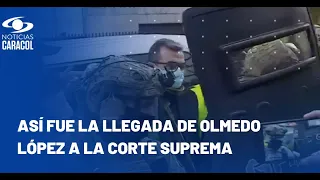 Conducido por la Policía, Olmedo López llegó a Corte Suprema para declarar sobre corrupción en UNGRD