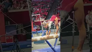 Audrey Davis Beam Mount 🤩 Oklahoma Gymnastics