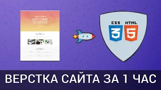 КАК СДЕЛАТЬ САЙТ ЗА 1 ЧАС. Верстка из PSD в  HTML5 CSS3.