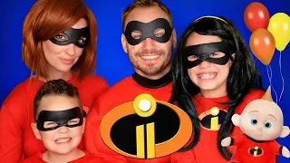 Disney Pixar Incredibles 2 Party Mr. Incredible, Elastigirl, Violet, Dash, and Jack Jack Costumes!