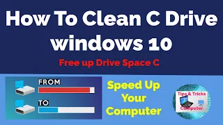 How to clean C drive windows 10 - Speed up your computer (Make Your PC Faster)