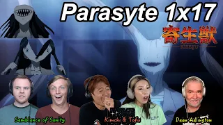 Parasyte 1x17 Reactions | Great Anime Reactors!!! | 【寄生獣】【海外の反応】
