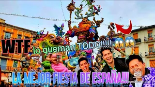 FALLAS de VALENCIA !! 19 de marzo de 2022 nit de la crema La MEJOR fiesta De #España  4K