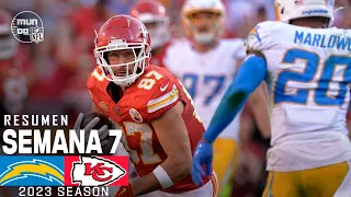 Los Angeles Chargers vs. Kansas City Chiefs | Semana 7 NFL 2023 | NFL Highlights Resumen en español