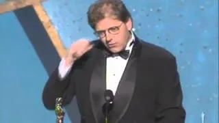 Robert Zemeckis winning an Oscar for Forrest Gump