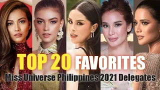 UPDATE!! TOP 20 FAVORITES Miss Universe Philippines 2021 WHO'S YOUR BET??