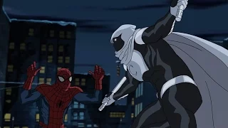 Ultimate Spiderman clip - Spiderman vs Moon Knight