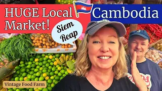 Local Wet Market!!! 😲 SIEM REAP! CAMBODIA! 🇰🇭