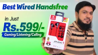 Best Wired Handsfree Audionic Studio 1 Review Unboxing | Just Rs599