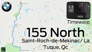 Québec's most beautiful motorcycle roads: 155 North - Saint-Roch-de-Mekinac/La Tuque - Québec.