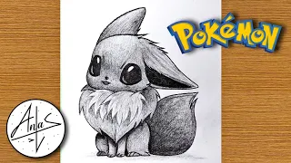 How To Draw Eevee | Pokemon Sketch Art Lesson (Step by Step)