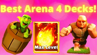 Best Decks for Arena 4 in Clash Royale!! - Top 3 Decks to Get More Wins in Arena 4