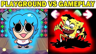 FNF Character Test | Gameplay VS Playground | FNF Mods | Pibby Spongebob | Pow Sky | Huggy Wuggy