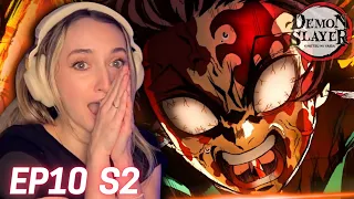 BEST THING I'VE EVER SEEN!💥🔥 DEMON SLAYER | NEVER GIVE UP (REACTION) S2 Ep10 Entertainment District