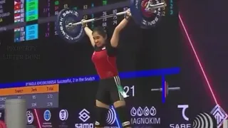 Asian Youth Junior Weightlifting Championship (Tashkent)2022 - Najla khoirunnisa 🇮🇩 Medali Perunggu🥉