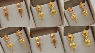 Latest Hallmark 22ct Gold Jhumki Designs With Price || Gold Trendy Jhumki Designs || 😍😍😍