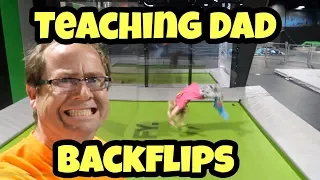 Lylah Teaches Dad Backflip Tricks at DEFY Thornton