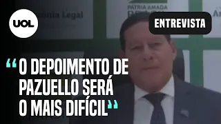 Mourão sobre Pazuello na CPI da Covid: "Será o depoimento mais difícil"