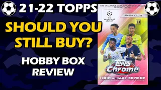 2021-22 Topps Chrome UEFA Hobby Box Soccer Review