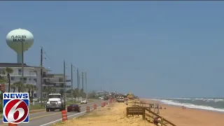 A1A seawalls under construction to protect roads